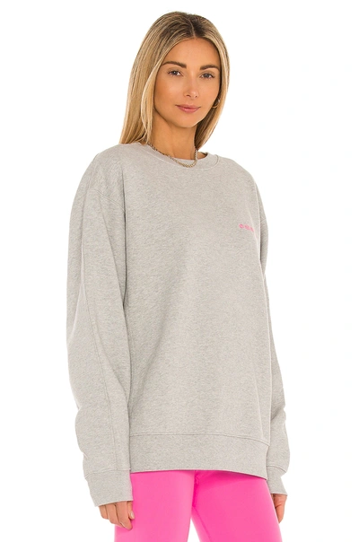 Shop Helmut Lang Logo Sweatshirt In Vapor Heather