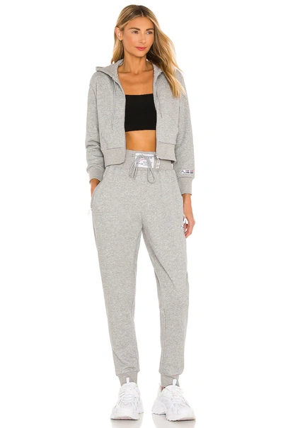 Shop Adam Selman Sport Hi-rise Sweatpant In Heather Grey