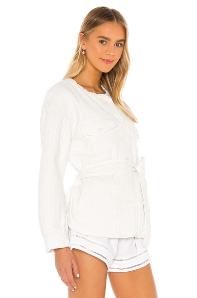 Shop Tularosa Rowen Quilted Jacket In Washed Ivory