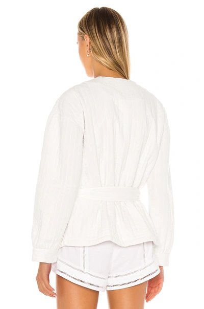 Shop Tularosa Rowen Quilted Jacket In Washed Ivory