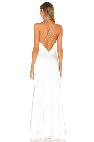 Elliatt Aisle Satin Slipdress In White