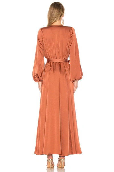 Shop Michael Costello X Revolve Eric Gown In Bronze