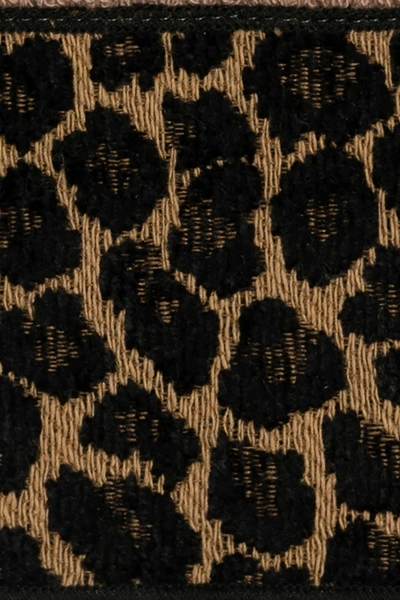 Linum Home Spots Embellished Washcloth In Latte
