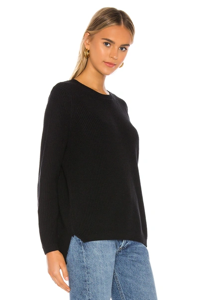 Shop 525 America Emma Shaker Sweater In Black
