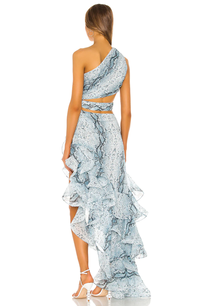 Bronx And Banco Runway Savannah Sky Gown In Sky Blue | ModeSens