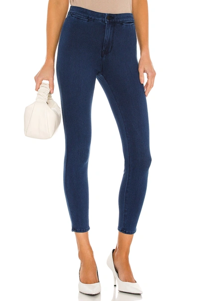 Shop L Agence Luxe Lounge Yasmeen High Rise Skinny Legging In River Blue