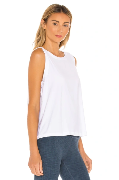 Shop Beyond Yoga Balanced Muscle Tank In Cloud White