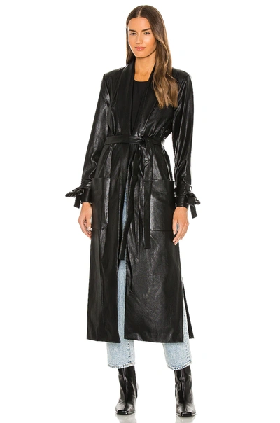 Shop Amanda Uprichard Hawthrone Trench Coat In Black