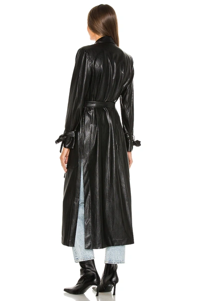 Shop Amanda Uprichard Hawthrone Trench Coat In Black