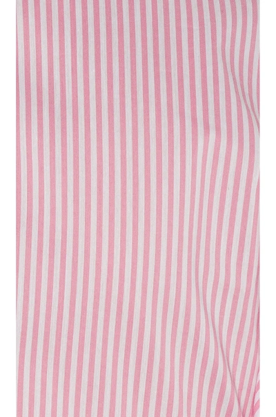 Shop L'academie The Doreen Top In Pink & White Stripe