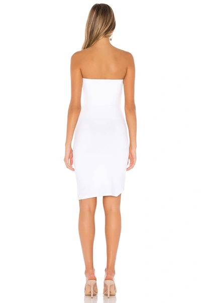 Shop Susana Monaco Strapless Side Pleat Dress In Sugar