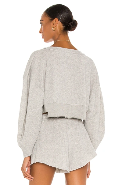 Shop Lovers & Friends Oversized Henley Pullover In Gray