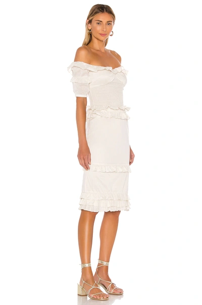 Shop Majorelle Ollie Midi Dress In White
