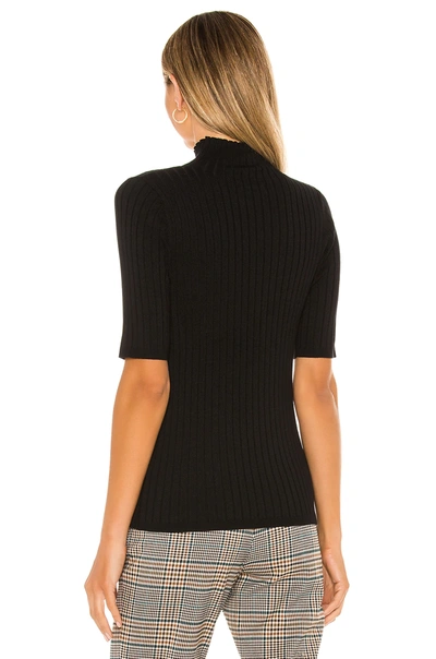 Shop 525 America Mock Neck Pullover Sweater In Black
