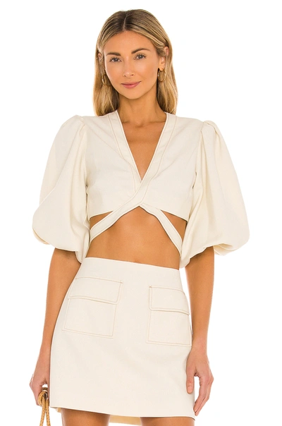 Shop Alexis Rhona Top In Cream