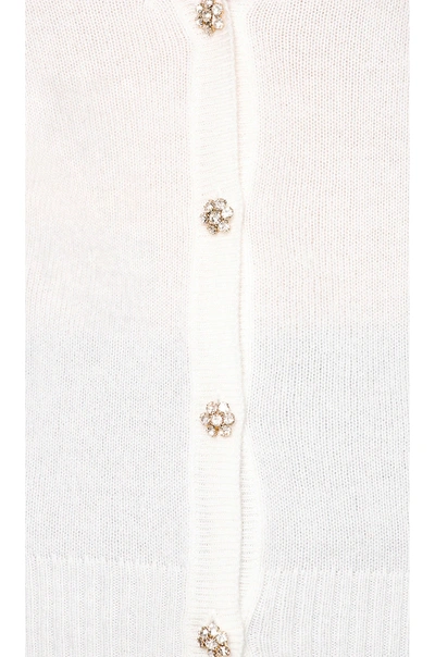 Shop Autumn Cashmere Angelina Reversible Cardigan In Pearlescent