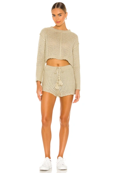 Shop Flook The Label X Revolve Mohair Lounge Short In Forest