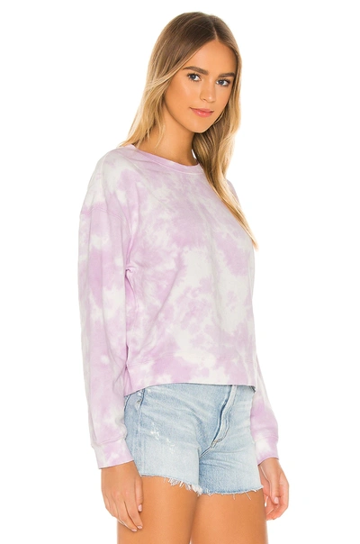 Shop 525 America Tie Dye Crew Sweatshirt In Electric Lilac