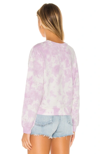 Shop 525 America Tie Dye Crew Sweatshirt In Electric Lilac