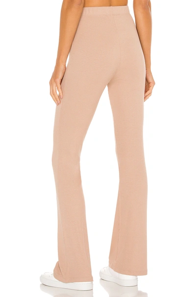 Shop Lna Ribbed Charlotte Pant In Nude