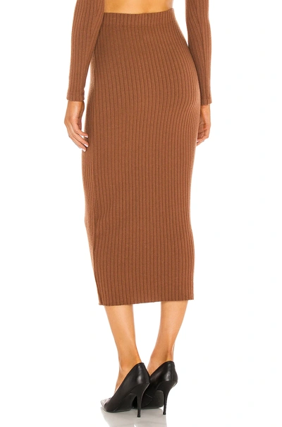 Shop Enza Costa Sweater Rib Pencil Skirt In Hazel