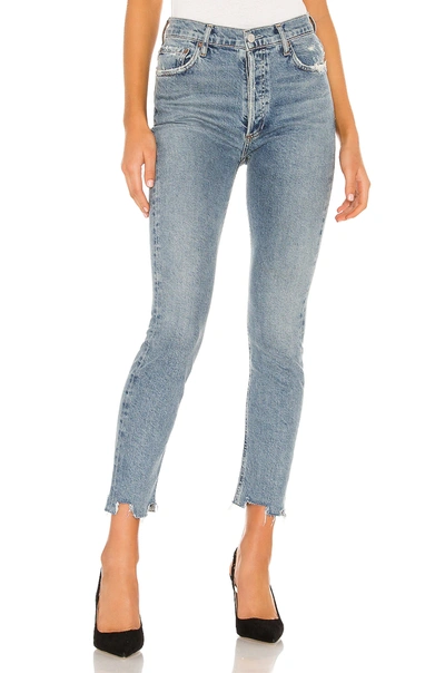 Agolde Nico High-rise Slim Jeans In Rooted | ModeSens