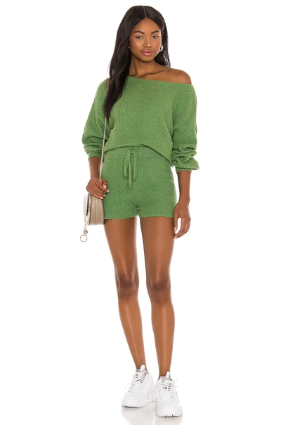 Shop Lovers & Friends Kait Knit Shorts In Green