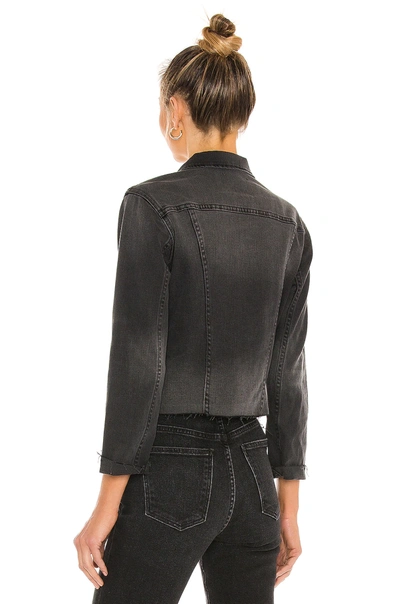 Shop L Agence Janelle Slim Jacket In Vintage Black