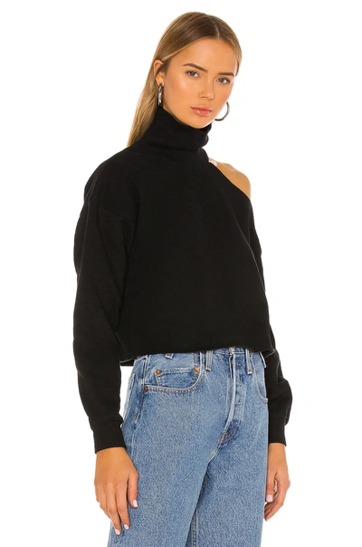 Shop Lovers & Friends Cut Out Turtleneck Sweatshirt In Black