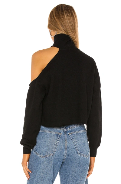 Shop Lovers & Friends Cut Out Turtleneck Sweatshirt In Black