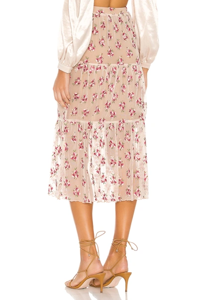 Shop Majorelle Yosemite Midi Skirt In Spring Multi
