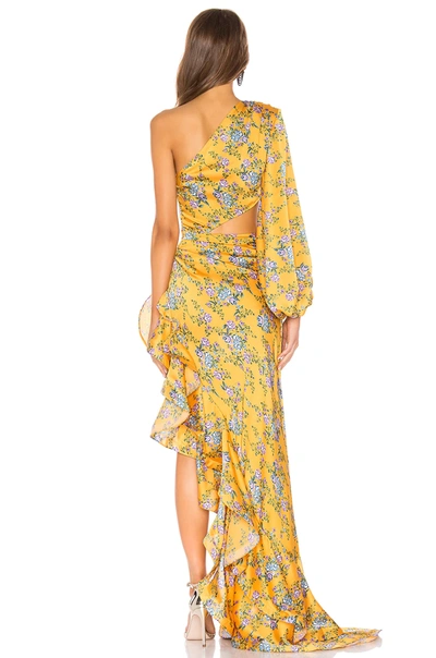 Shop Bronx And Banco Hanna Gown In Yellow