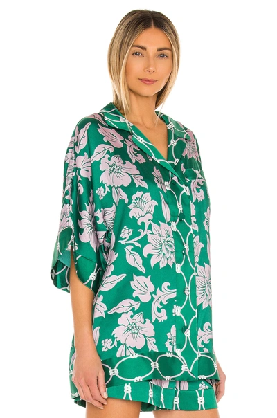 Shop Alexis Zumir Top In Emerald Green