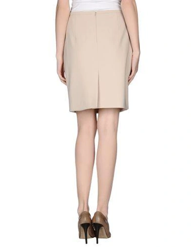Shop Moschino Knee Length Skirt In Beige