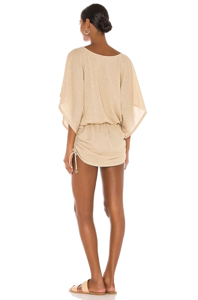 Luli Fama Cosita Buena South Beach Dress In Gold Rush