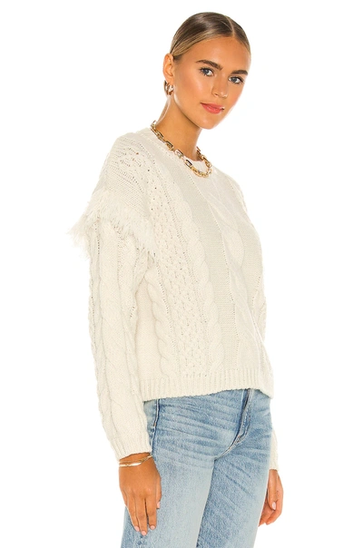 Shop Cupcakes And Cashmere Solstice Sweater In Birch White