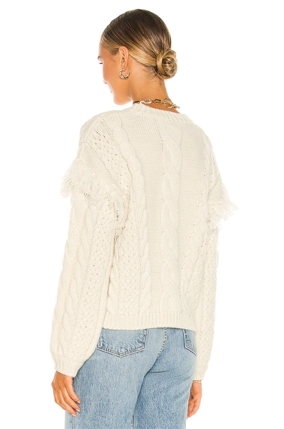 Shop Cupcakes And Cashmere Solstice Sweater In Birch White