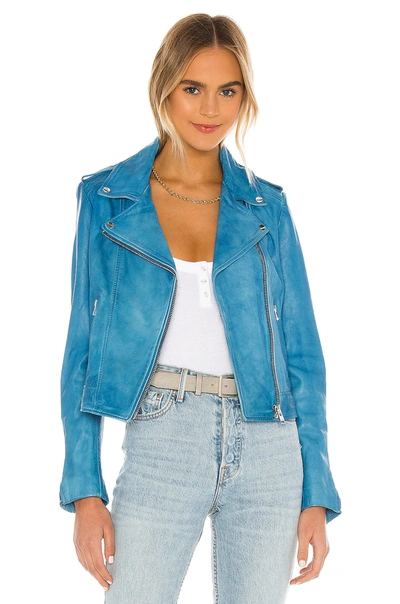 Shop Lamarque Donna Jacket In Faded Jean