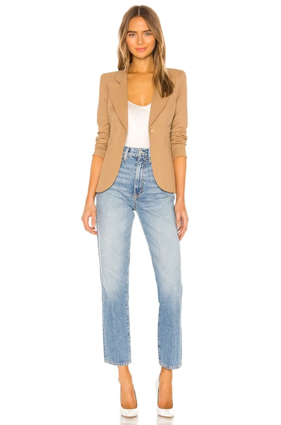 Smythe Classic Duchess Wool Blazer In Camel