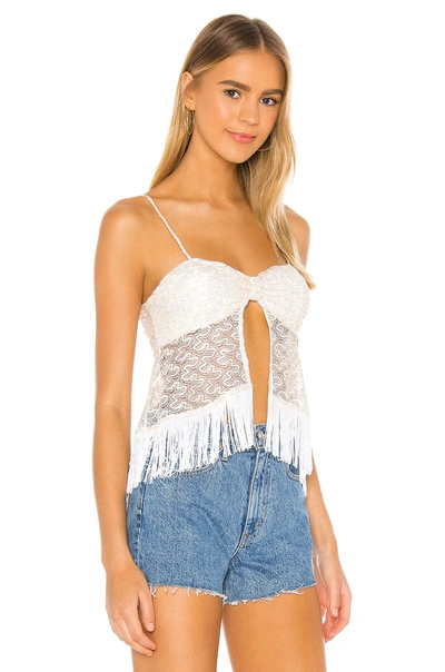 Shop House Of Harlow 1960 X Revolve Haya Top In White & Gold