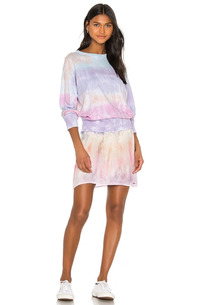 Shop N:philanthropy Willa Dress In Groovy Blues Tie Dye