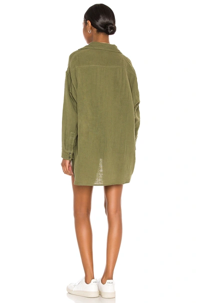 Shop Acacia Santa Fe Cotton Gauze Top In Basil