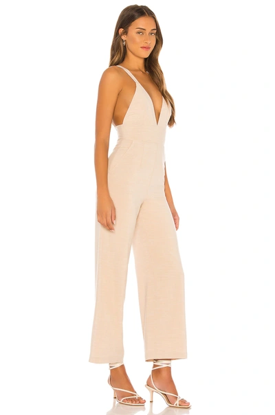 Shop Privacy Please Shiloh Jumpsuit In Sandy Beige