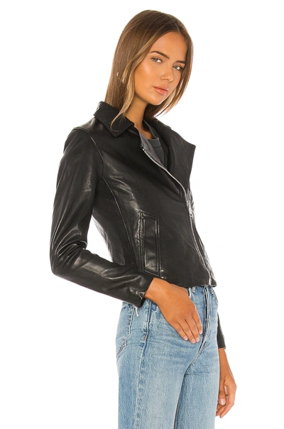 Shop Allsaints Vela Biker Jacket In Black