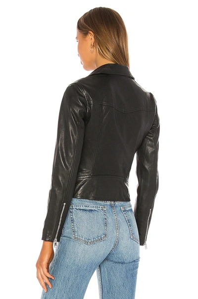 Shop Allsaints Vela Biker Jacket In Black