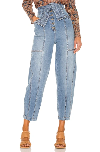 Shop Ulla Johnson Otto Jean In Mid Wash