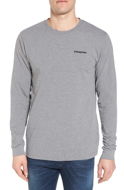 Shop Patagonia Responsibili-tee Long Sleeve T-shirt In Gravel Heather