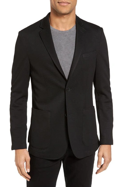 Shop Vince Camuto Slim Fit Stretch Knit Sport Coat In Black