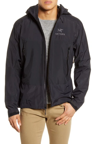 Shop Arc'teryx Beta Sl Hybrid Gore-tex Hooded Jacket In Black