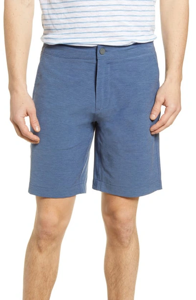 Shop Faherty All Day Shorts In Navy